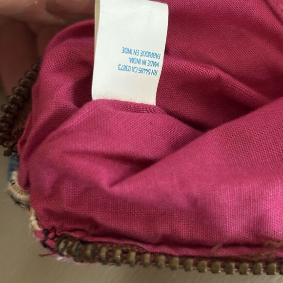 American Eagle Outfitters Brown Leather Suede Wristlet Boho Fall Western Purse - Picture 5 of 10